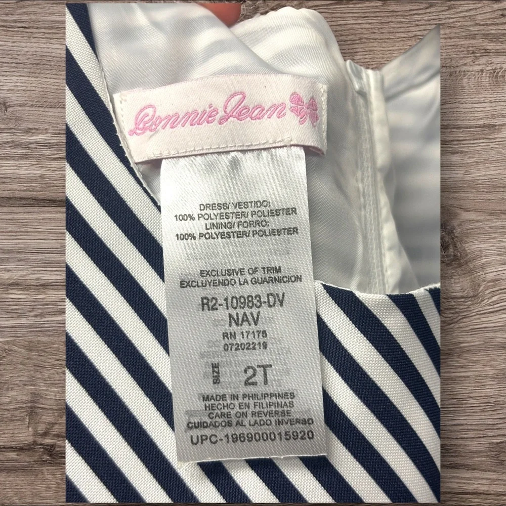 NWT Bonnie Jean 2T Pleated Sundress Sleeveless Halter. 15% off w 2+ bundle. - Picture 5 of 9